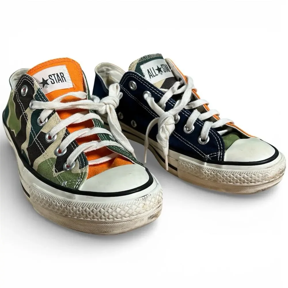 2018 Billys x Converse Sneakers Made in‎ Japan Multicolor Camo Patchwork 7/12